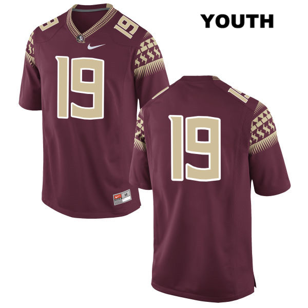 Youth NCAA Nike Florida State Seminoles #19 Jacques Patrick College No Name Red Stitched Authentic Football Jersey OIG6869KD